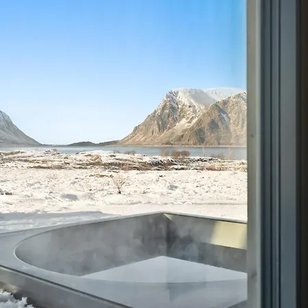 度假居 Lyngvaer Sunset Lodge - Jacuzzi & Sauna - No 20